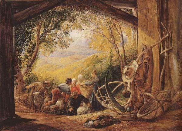 Samuel Palmer The Shearers oil painting image